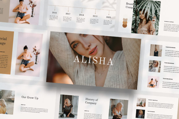 Alisha - Google Slide Template: A Creative Asset for Modern Presentations
