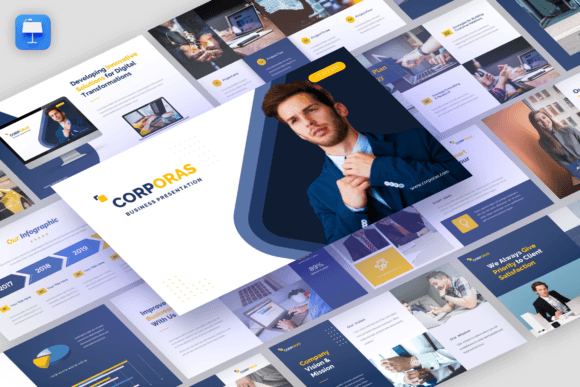 Corporas: A Modern Keynote Template for Corporate Presentations