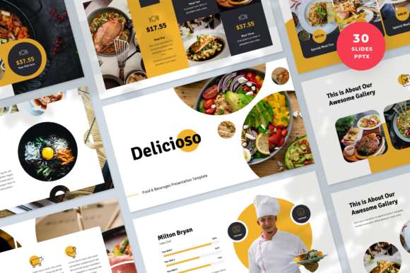 Delicioso: Your All-in-One Restaurant Presentation Template