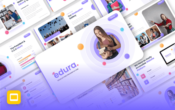 Edura: The Creative Education Google Slides Template for Modern Designers