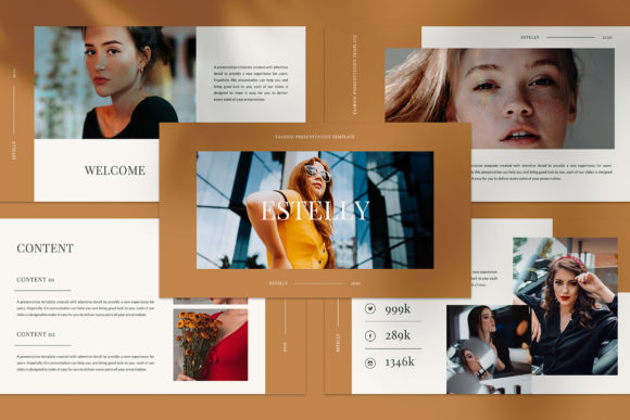 ESTELLY - Google Slides Template: A Minimal Media Presentation