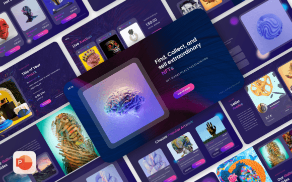 NFT Marketplace – Creative PowerPoint for Modern Presentations