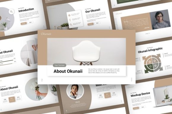 Okunaii Indoor Presentation: Your Minimalist Design Ally
