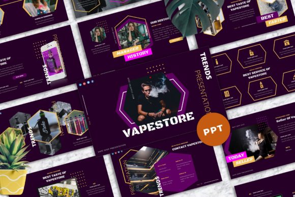 Vapestore - Vape & Vapor Powerpoint: A Modern Design Toolkit